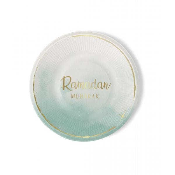 Assiettes ramadan mubarak (6 pièces) Hadieth Benelux Assiettes 6013842218230 Librairie Musulmane Al-imen