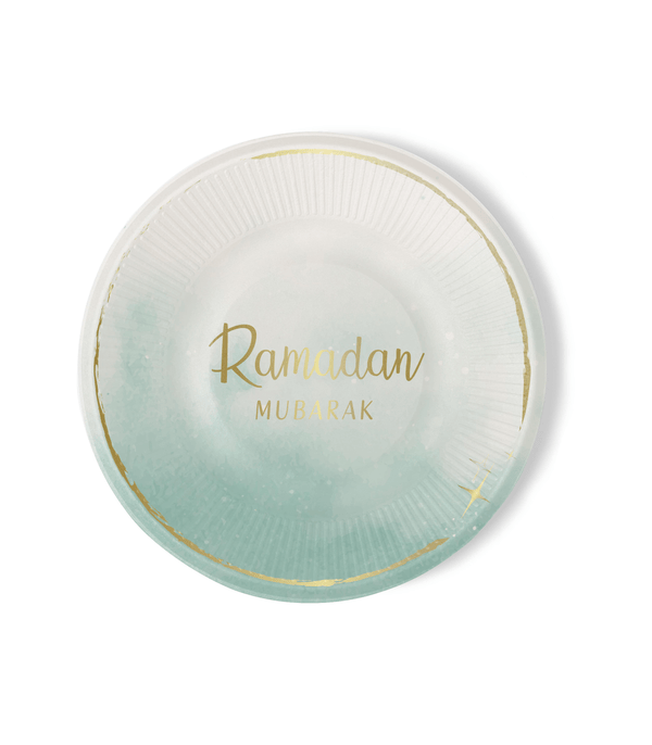 Assiettes ramadan mubarak (6 pièces) Hadieth Benelux Assiettes 6013842218230 Librairie Musulmane Al-imen