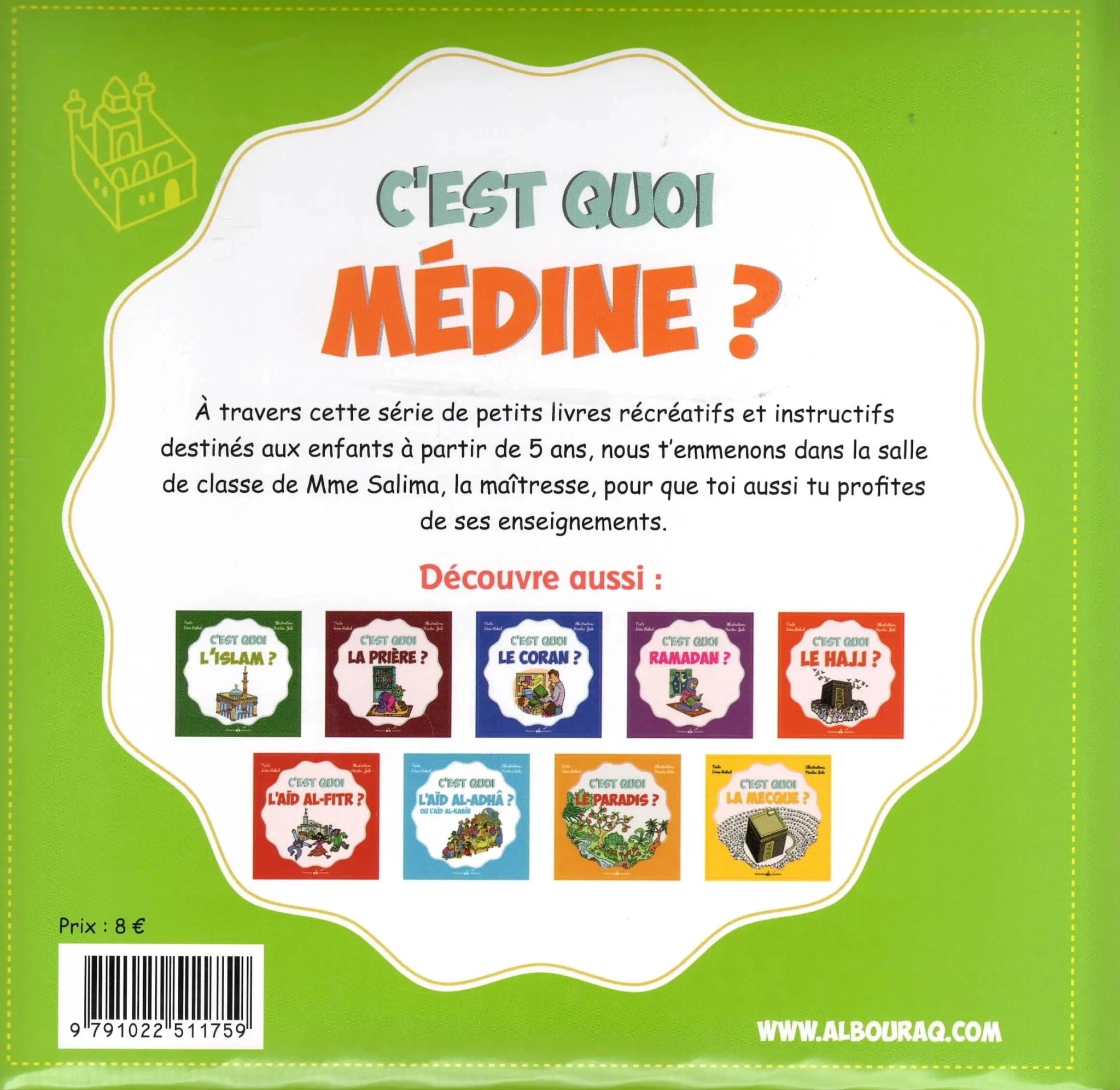 C’est quoi Médine ? d'Irène Rekad Al Bouraq Livre Islam Enfant 9791022511759 Librairie Musulmane Al-imen
