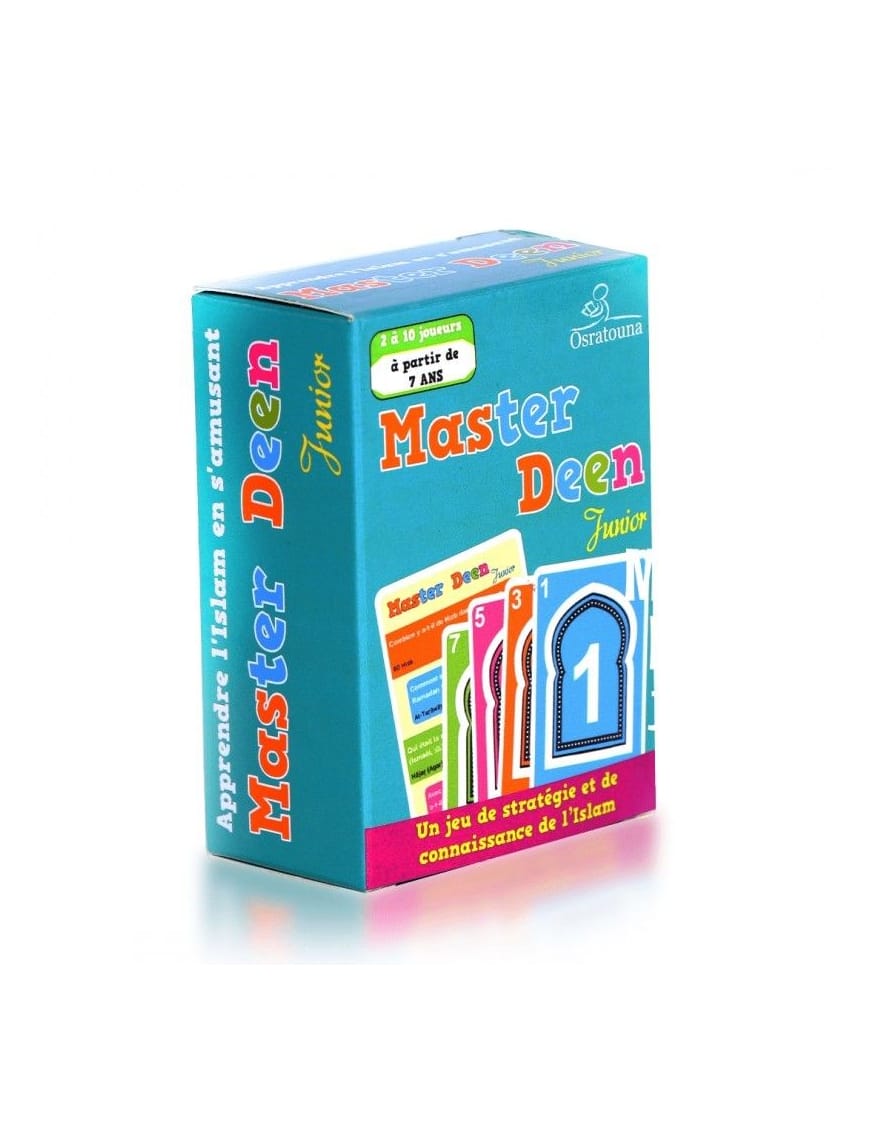 Jeu de cartes Master Deen 1 - Version Junior - Osratouna - Graines de Foi Graines de Foi Jeu Islam 9782930852010 Librairie Musulmane Al-imen