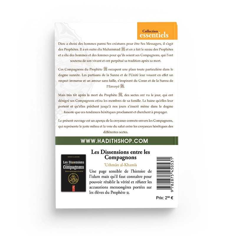 La juste croyance envers les compagnons - Ibrahim Al-Ruhayli - Al-Hadîth Livre > Islam > Tawhid / Aqidah (Croyance) 9782875450531 Librairie Musulmane Al-imen