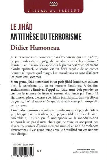 Le Jihâd Antithèse du Terorrisme de Didier Hamoneau « El-Hajj Alioune M’Backé » Al Bouraq Livre > Islam > Essai 9791022501729 Librairie Musulmane Al-imen