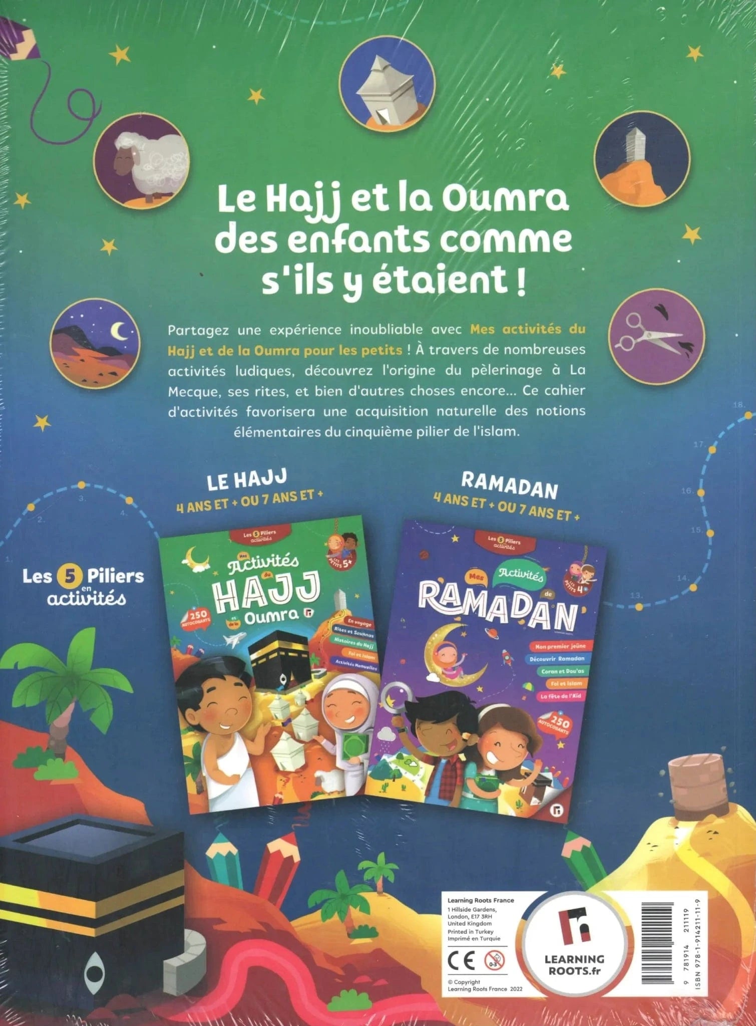 Mes activités du Hajj et de la Omra pour les Petits (+ 4 ans)(Learning Roots) Learning Roots Livre Islam Enfant 9781914211119 Librairie Musulmane Al-imen