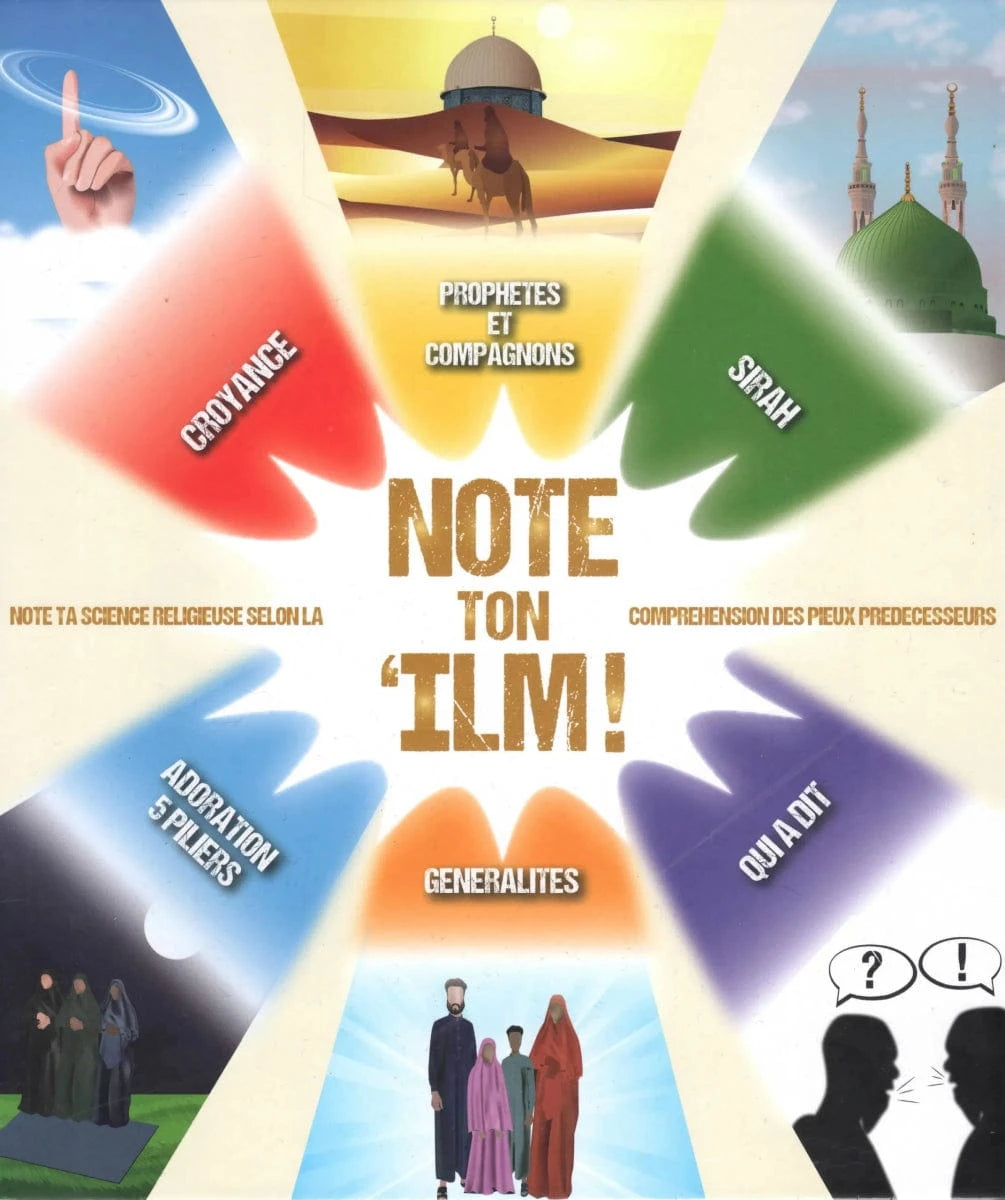 Note ton ‘ilm ! Jeu de société Islamique Al-imen Jeu Islam 3770035896004 Librairie Musulmane Al-imen