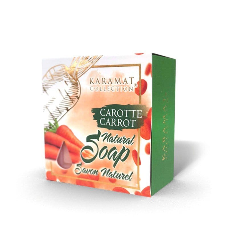 Savon à la carotte 125 g – Karamat Collection Karamat Collection Pour le Corps 0712221451256 Librairie Musulmane Al-imen