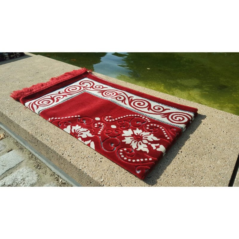 Tapis de Prière Fleurs Bleu Foncé Premium SANA Sana Tapis de prière 3700495409599 Librairie Musulmane Al-imen