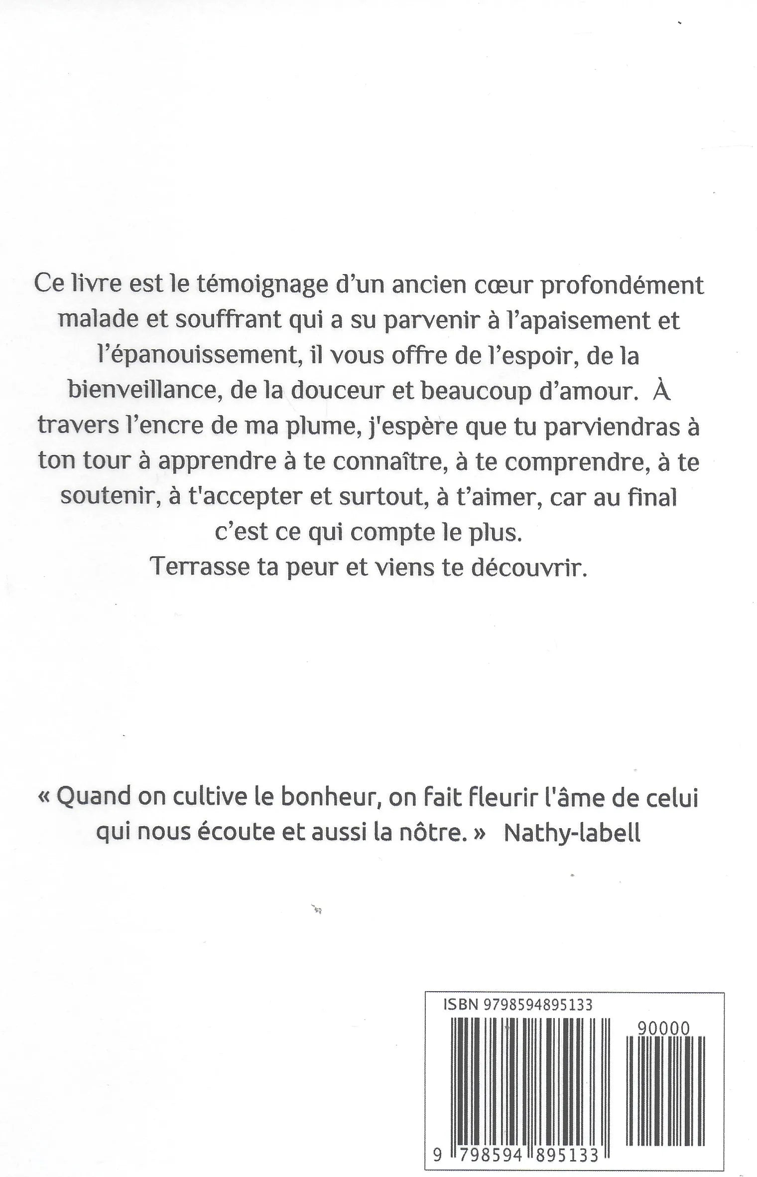 Apaise ton coeur et fleuris ton âme de Lilya B.F Verso