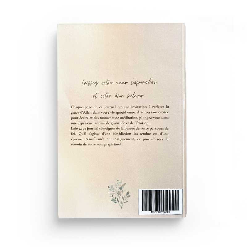 Épanchement du coeur: gratitude journal - Lilya B.F - éditions Akhawates - verso