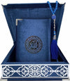 Coffret cadeau Al - imen : Box (Saint Coran Arabe de Poche + Chapelet) Vert Grand (17x24) Al - imen