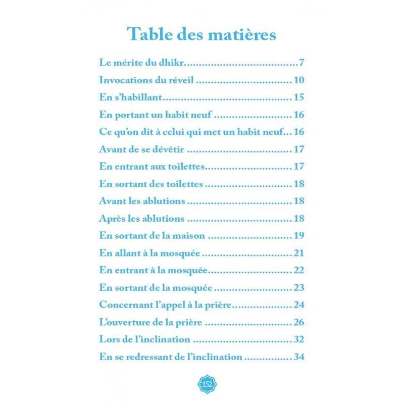 La citadelle du musulman - Sa‘îd Al-Qahtânî Al-Hadîth Livre > Islam > Invocations (Dou'as) > Citadelle du Musulman Beige 9782875452665 Librairie Musulmane Al-imen