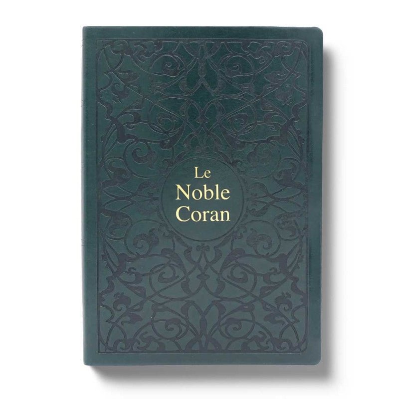 Le Noble Coran Traduction originale avec code qr - Version Bilingue (Français - Arabe) Vert Foncé Al - imen