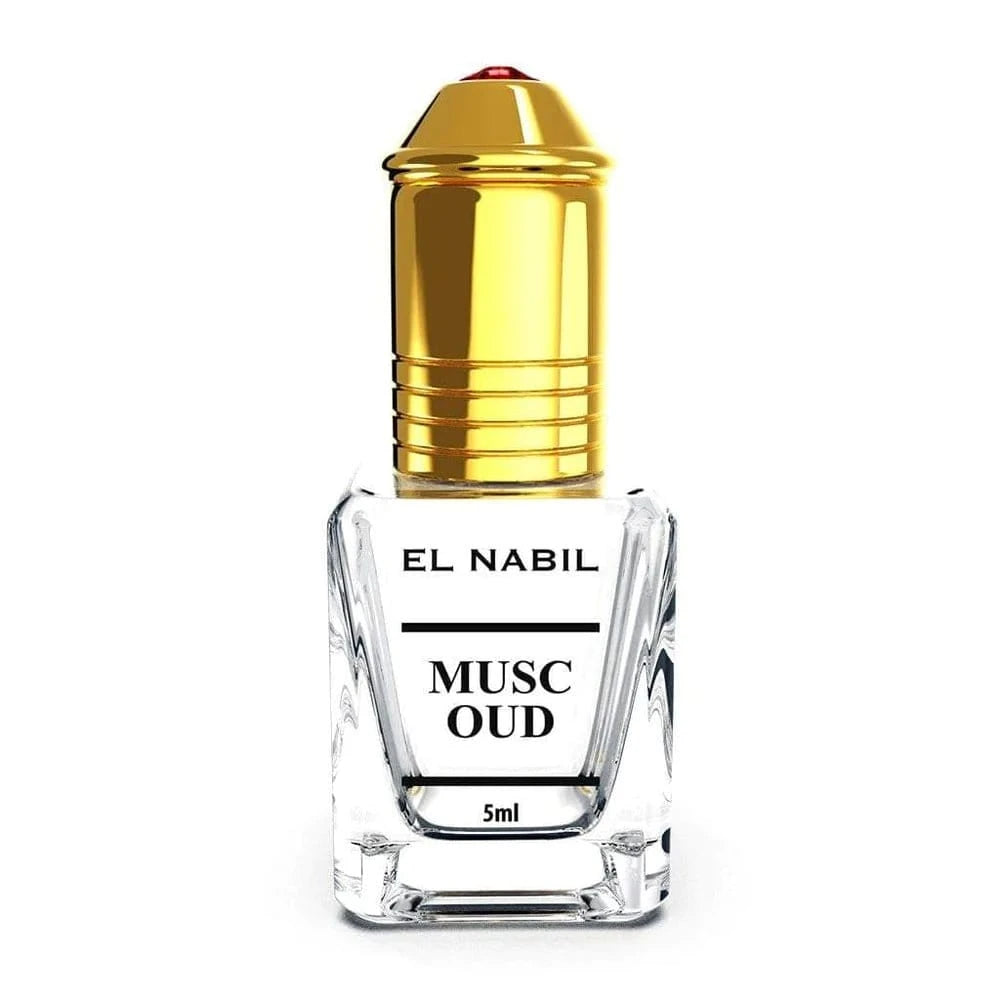 Musc Oud - Homme - Extrait de Parfum Sans Alcool - El Nabil - 5 ml El Nabil Parfums et eaux de Cologne 5060815001963 Librairie Musulmane Al-imen