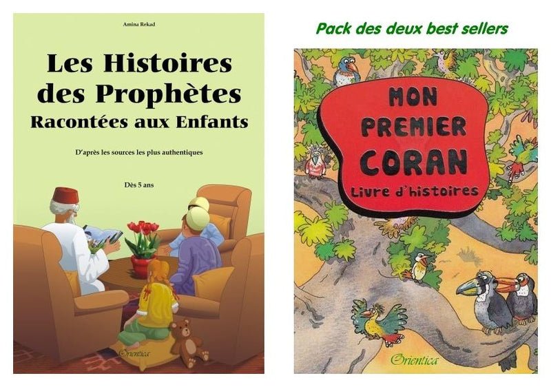 Pack deux livres de référence (à partir de 5 ans) : Mon Premier Coran + Les Histoires des Prophètes Racontées aux Enfants Al - imen