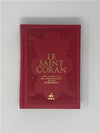 Saint Coran avec pages Arc - en - ciel (Rainbow) 14 x 19 cm Rouge Al - imen